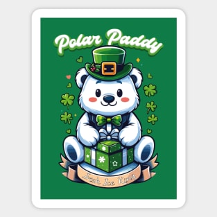 Polar Paddy: The Coolest Way to  St. Patrick's Day Magnet